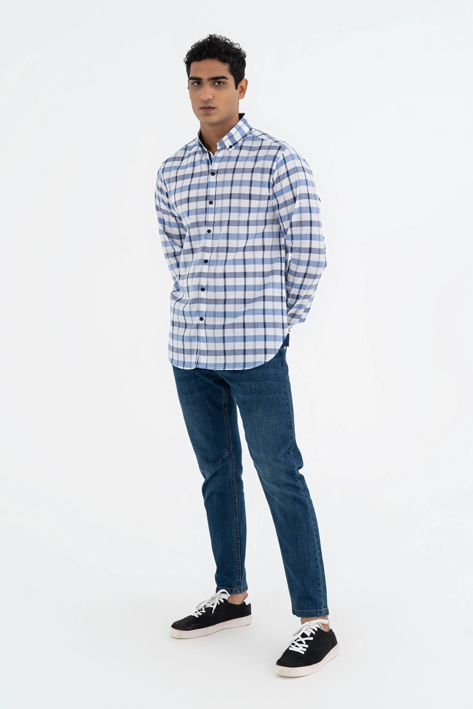 Blue Checkerd Shirt