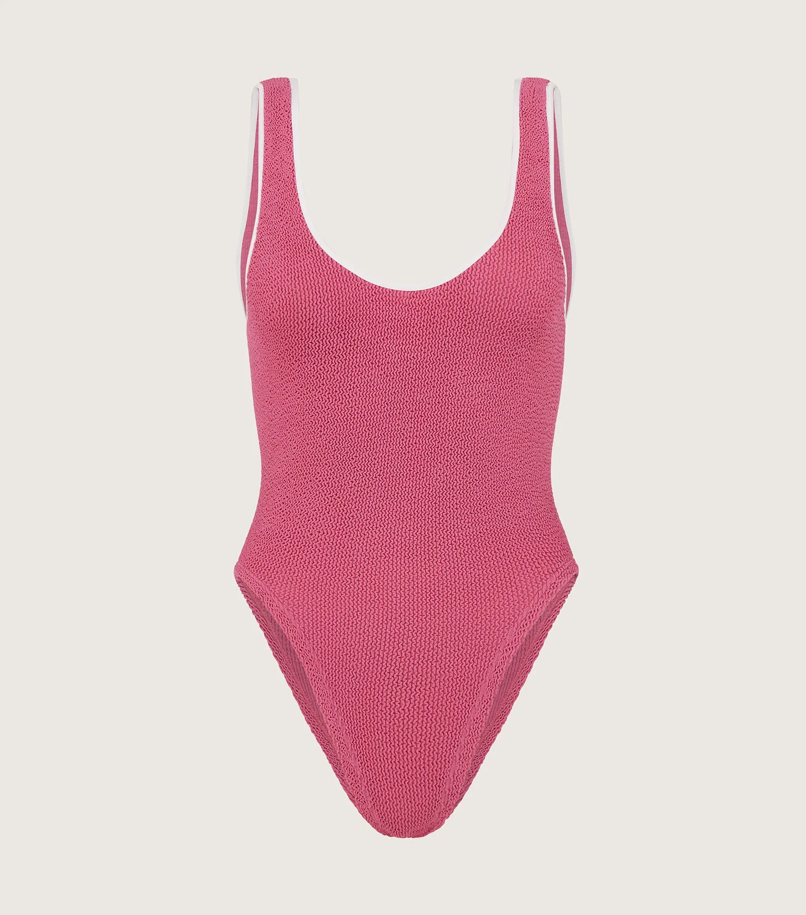 Faye Swim - Candy Pink/White