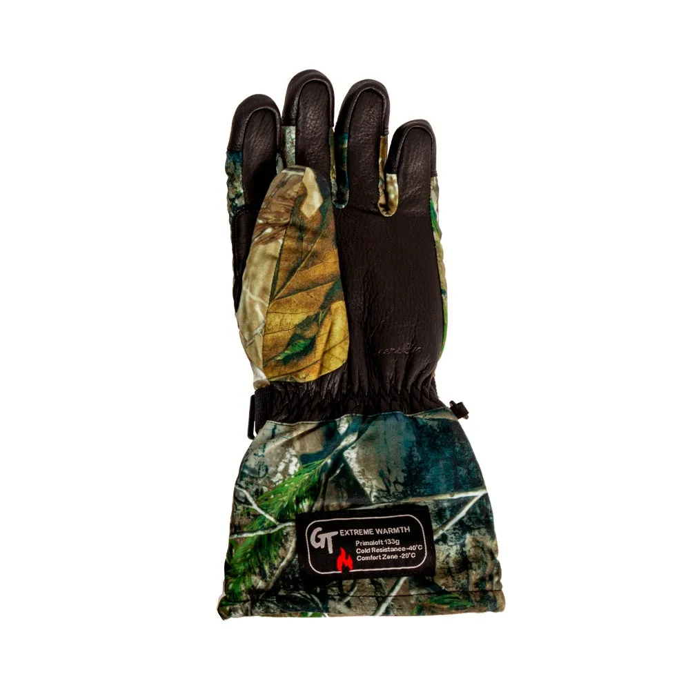 Green Trail Deer Skin Gloves