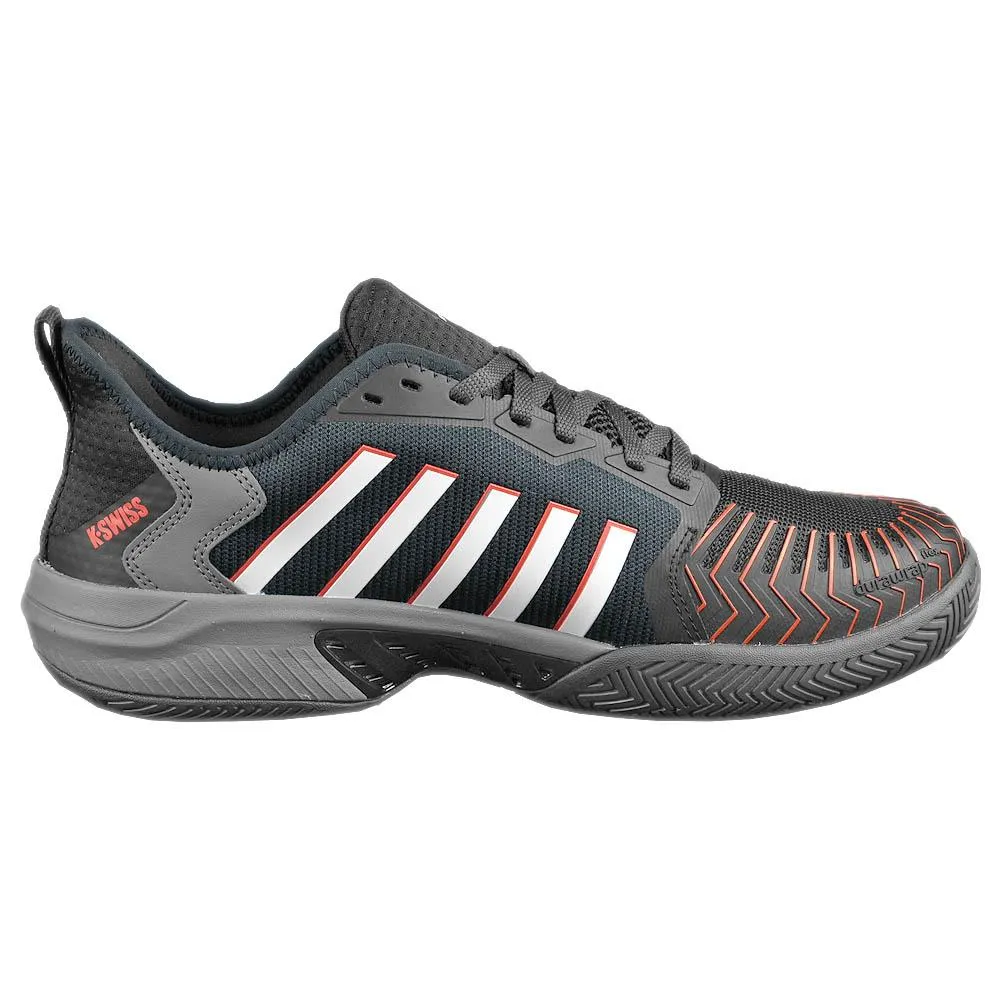 K-Swiss Men's Pickleball Supreme - Pickleball - Jet Black/Steel Grey
