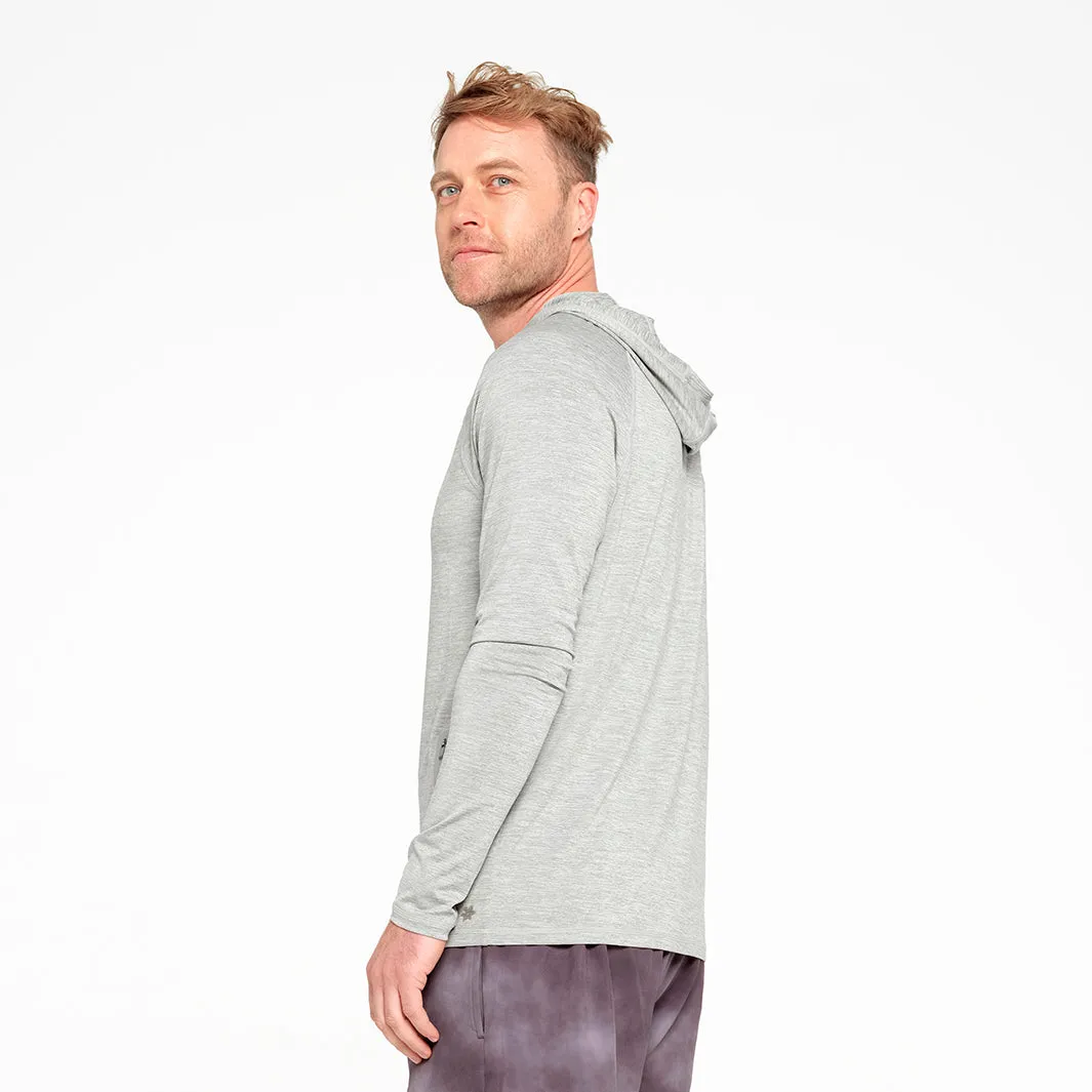 Mens Active Hood - Grey Marle