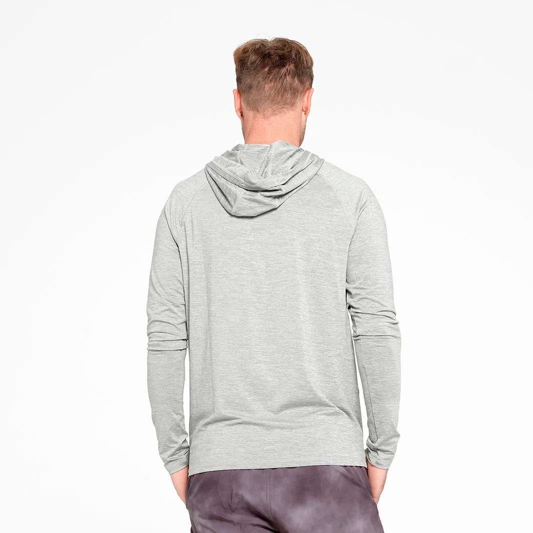 Mens Active Hood - Grey Marle