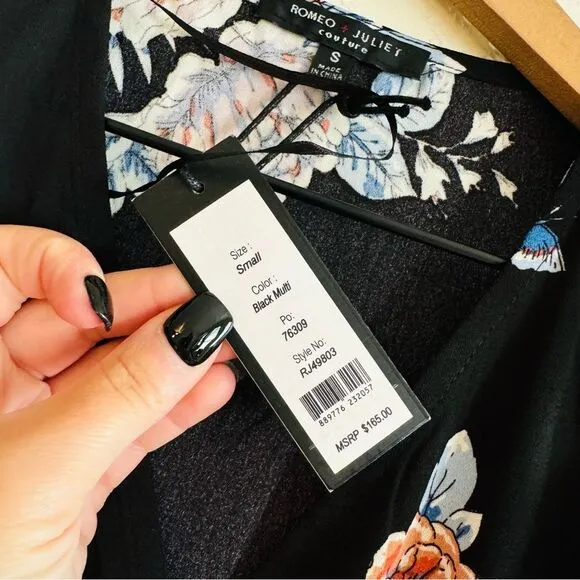 NWT | Romeo   Juliet | floral cold shoulder dress | S