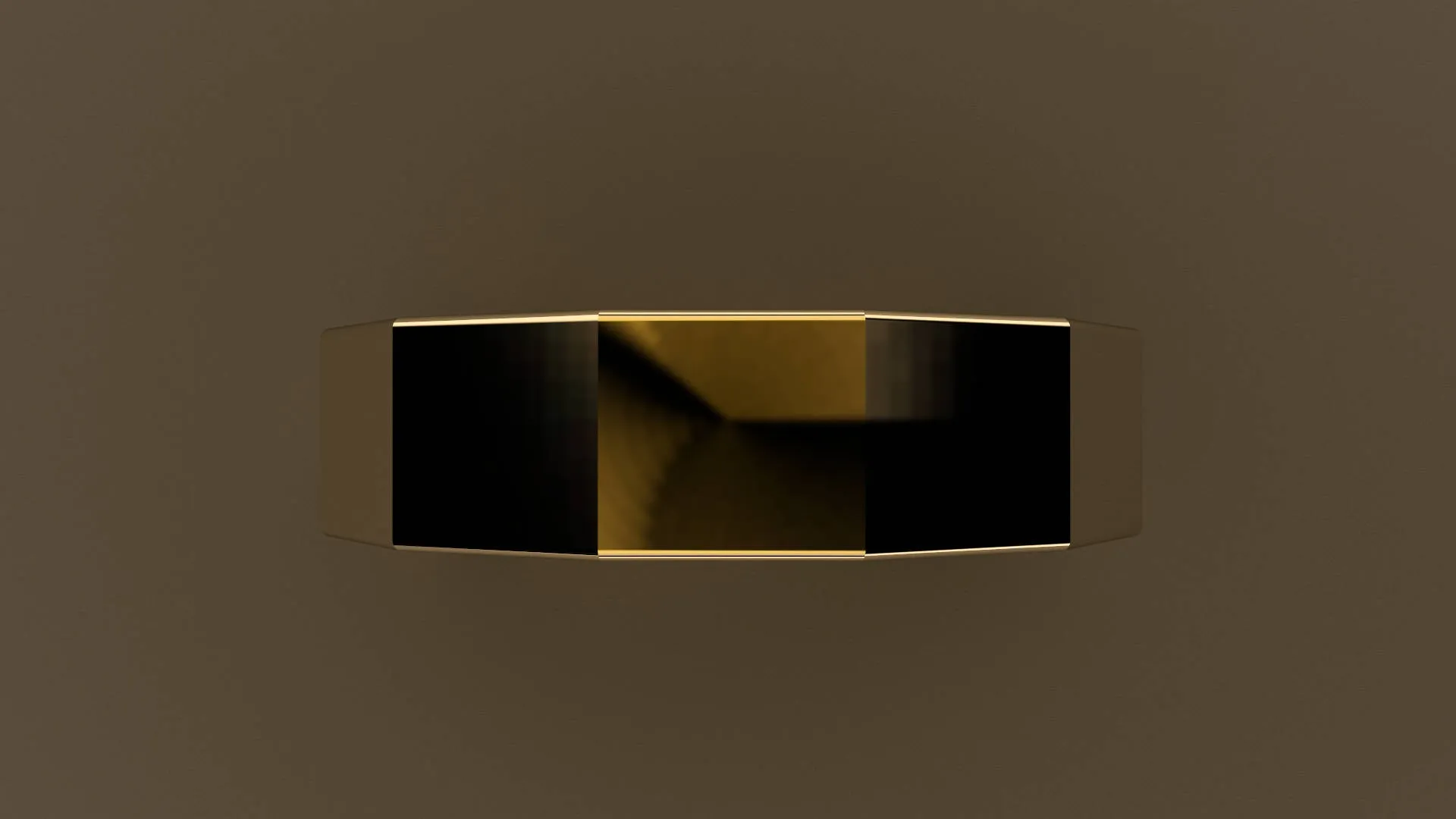 Polished Yellow Gold 6mm 12 Sided Bolt Wedding Band