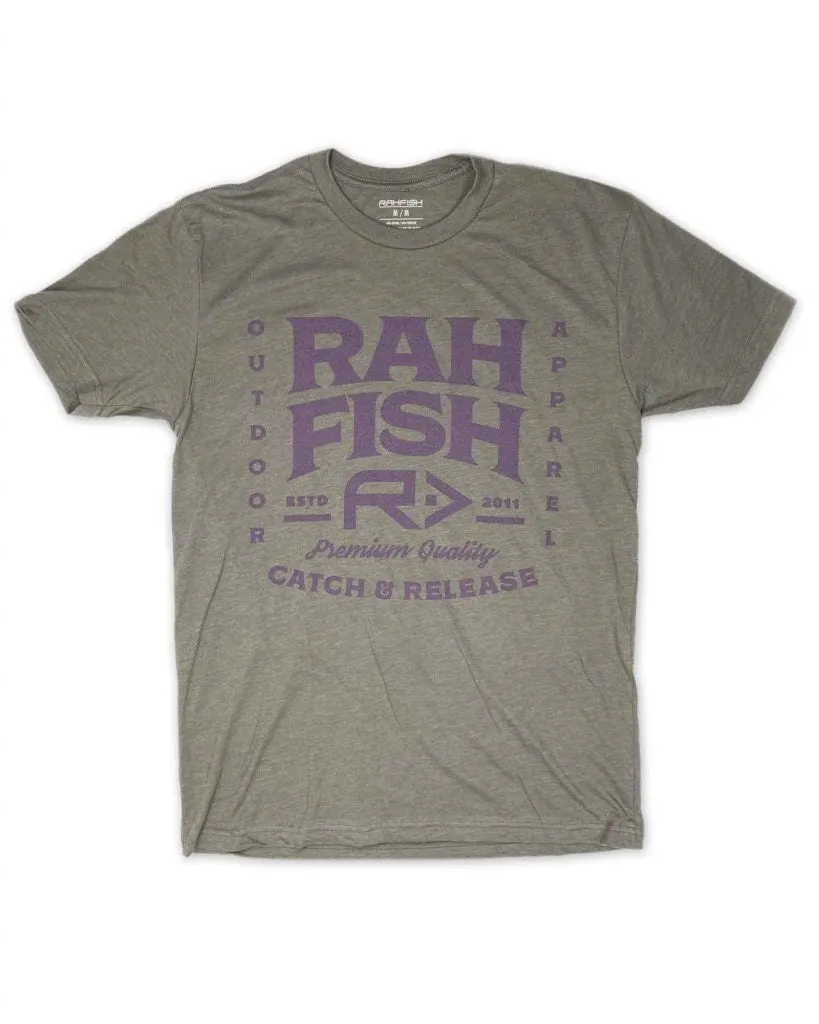 Rahfish Bombora Tee - Grey/Purple