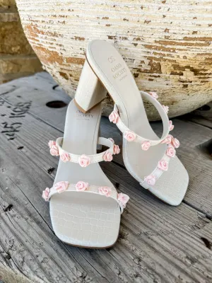 The Nia White Heel