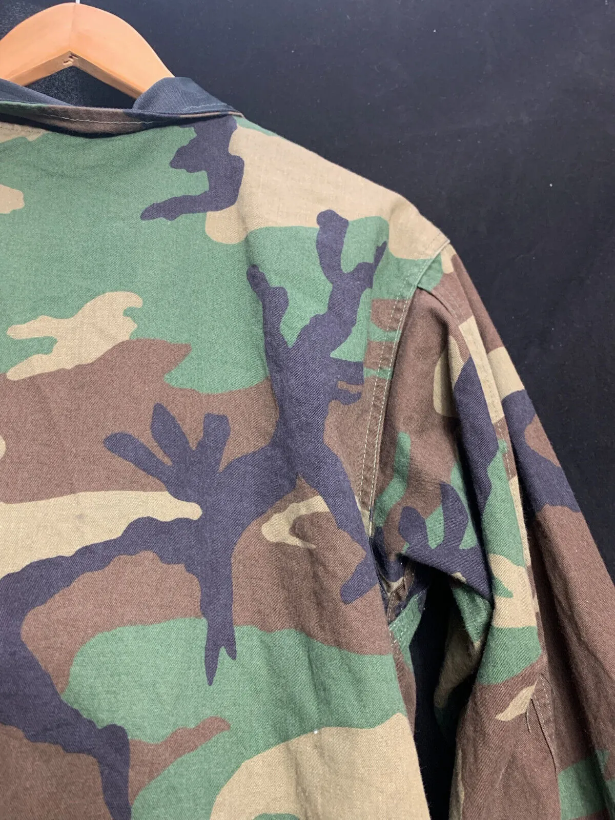 US Army Jacket Mens Woodland Camo Combat Military Protective - X-Small